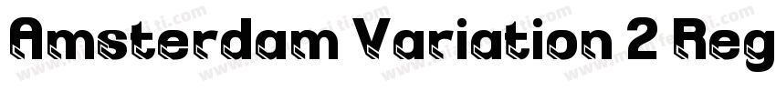 Amsterdam Variation 2 Regular字体转换